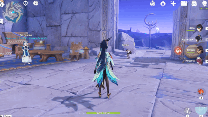 Talk to Kasha at Hiisi Island