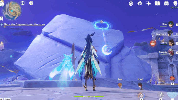 Place the Fragment(s) on the Stone