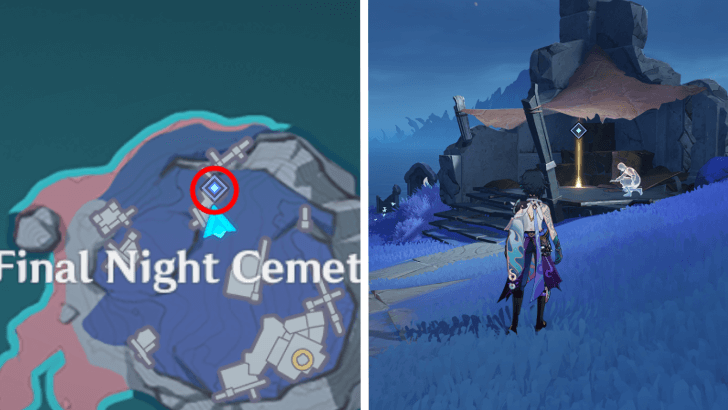 Genshin Impact - To the Lighthouse - Head to the Final Night Cemetery