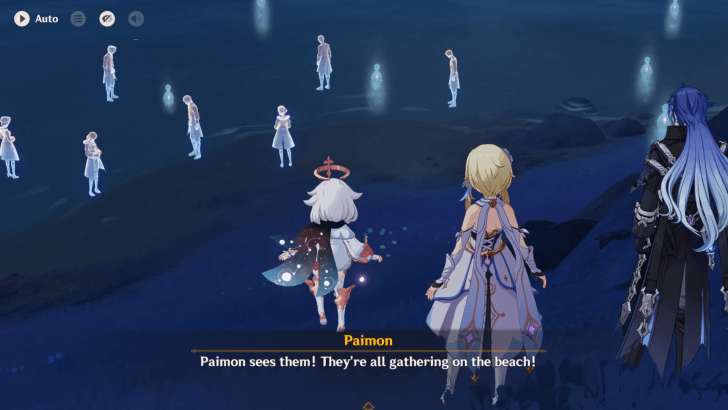 Genshin Impact - To the Lighthouse - Follow Flins to the Beach