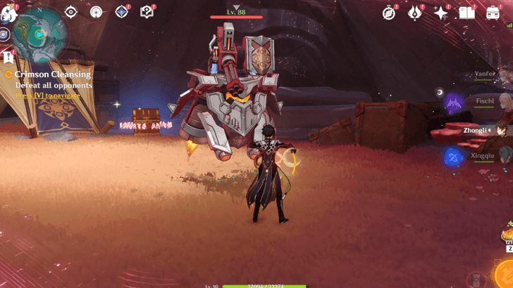 Genshin - Crimson Cleansing - Defeat all Opponents