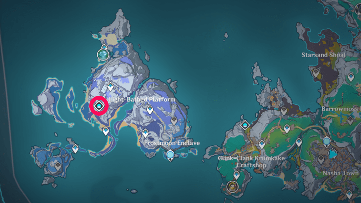 Genshin Impact - Lost Mooncourt Location