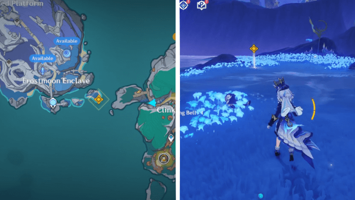 Genshin Impact Where the Moon Rises Go to the Frostmoon Enclave