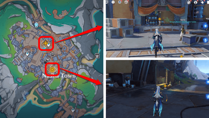 Genshin Impact Where the Moon Rises Quest Tour Nasha Town