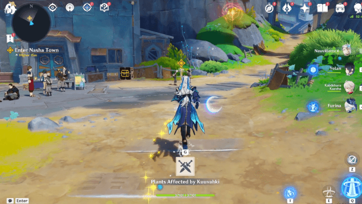 Genshin Impact Where the Moon Rises Enter Nasha Town