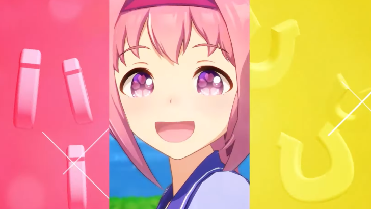 Haru Urara from Umamusume: Pretty Derby smiling brightly