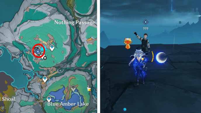 Genshin - The Power of Research Quest Guide - Talk to Fanngel at Nothing Passage