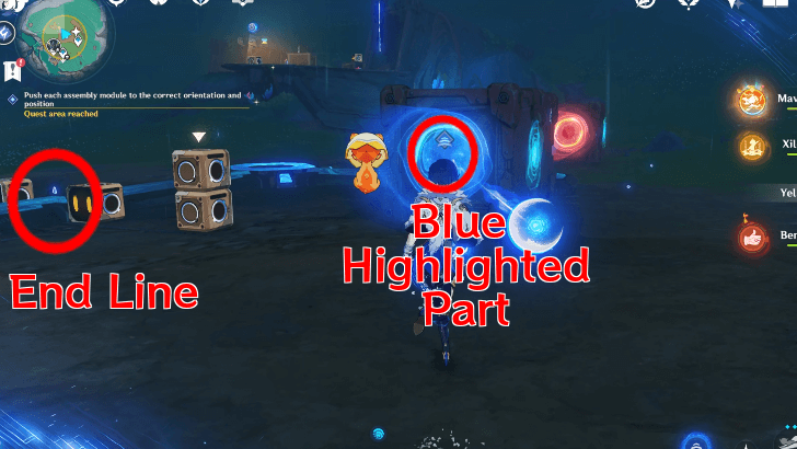Genshin - The Power of Research Quest Guide - Push Second Batch of Assembly Modules To The Correct Position