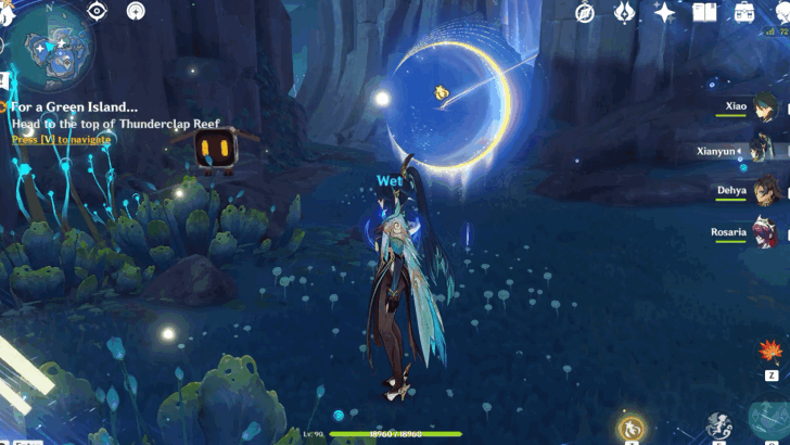 Head to the Top of Thunderclap Reef