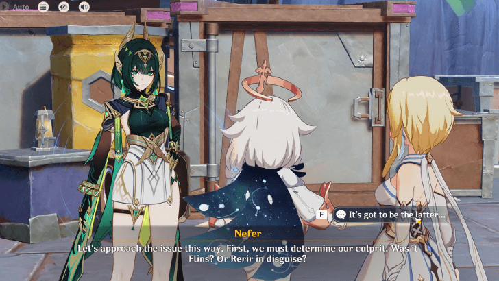 Genshin Impact - Once There Was, Who Hunted the Moon - Investigate with Nefer