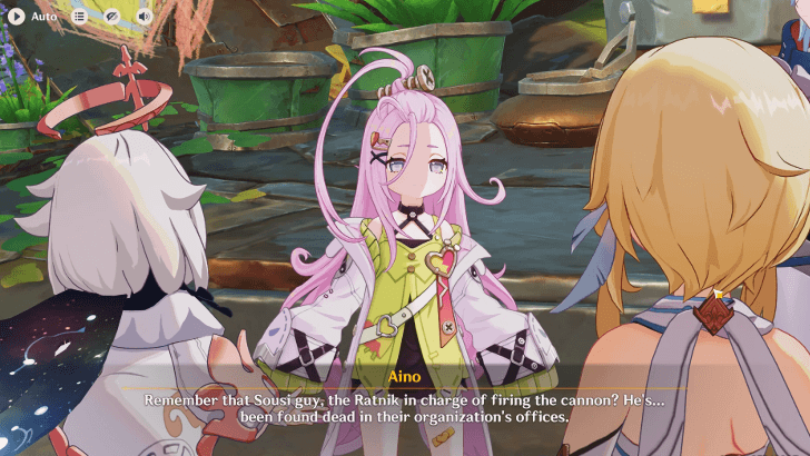 Genshin Impact - Once There Was, Who Hunted the Moon - Talk to Aino and Ineffa