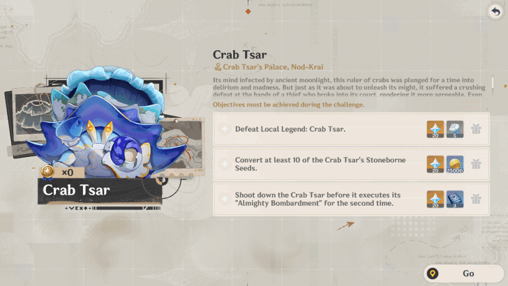 Genshin - Valiant Chronicles Objectives