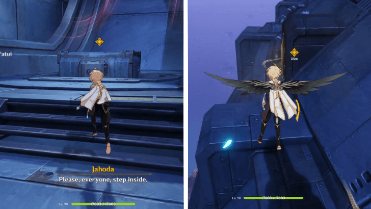 Genshin Impact In the Shadow of Night Go to the Upper Levels of the Bureau