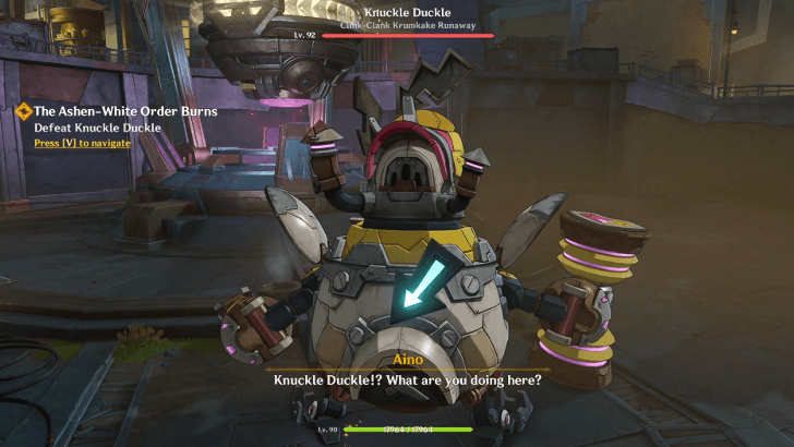 Defeat Knuckle Duckle