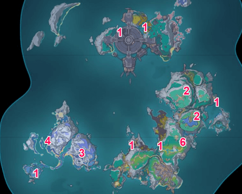 Genshin - Radiant Beast Locations
