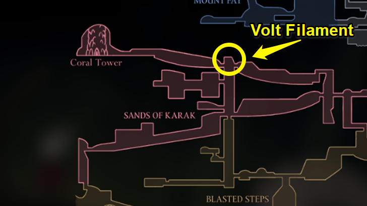 Volt Filament Map Location