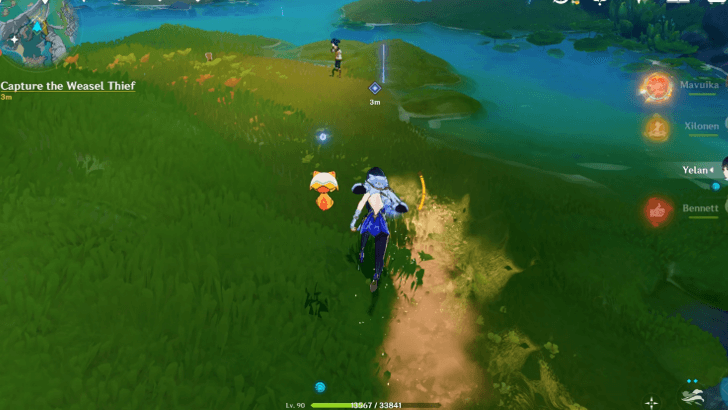 Genshin - Friends of Moleyvalley Quest Guide - Capture The Weasel Thief