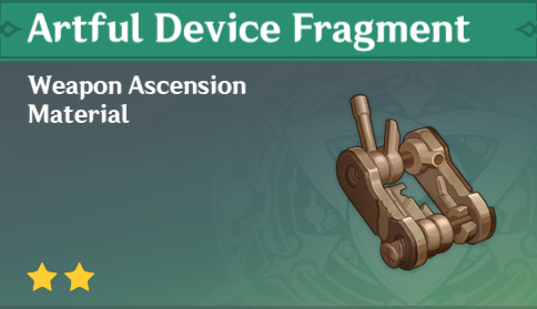 Genshin Impact - How to Get Artful Device Fragment and Effects