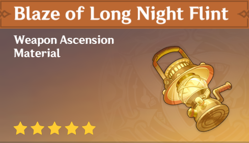 Genshin Impact - How to Get Blaze of Long Night Flint and Effects