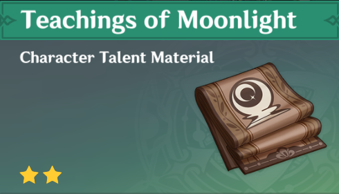 Genshin Impact - How to Get Teachings of Moonlight and Effects
