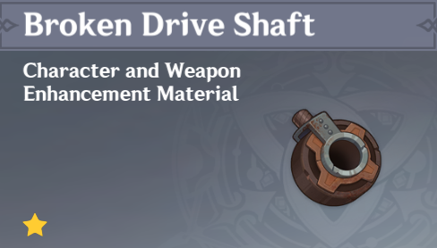 Genshin Impact - How to Get Broken Drive Shaft and Effects