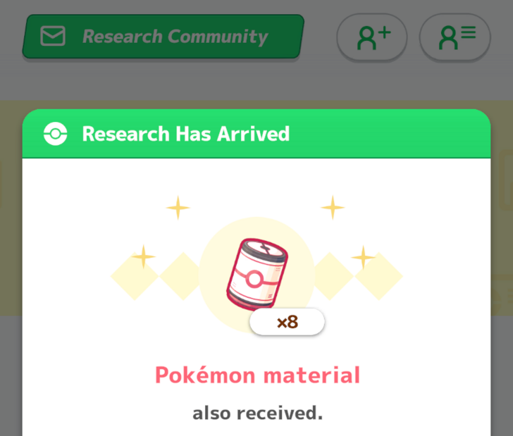 Pokemon Material from Research Community