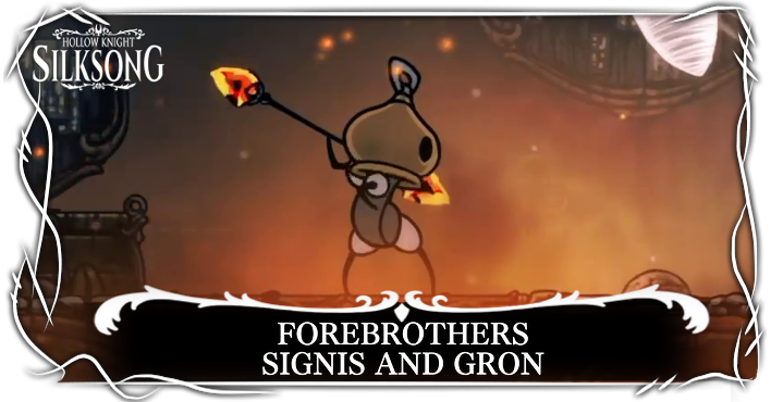 Hollow Knight Silksong Forebrothers Signis and Gron