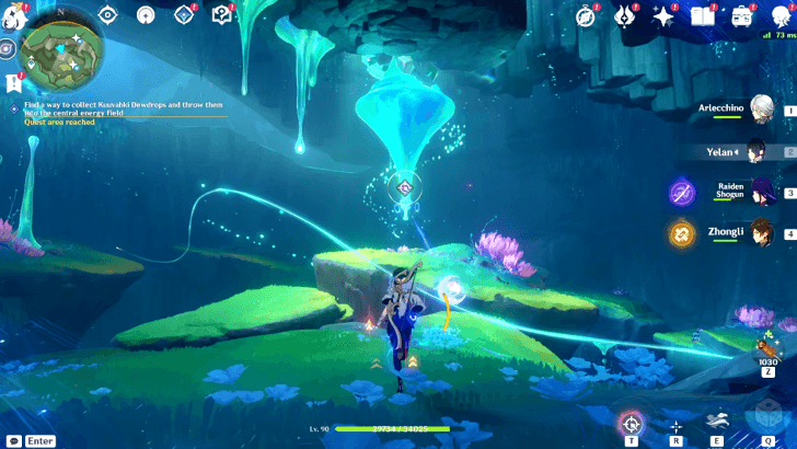 Genshin Impact - Whisper Beneath the Waves - Throw the 3 Kuuvahki Dewdrops