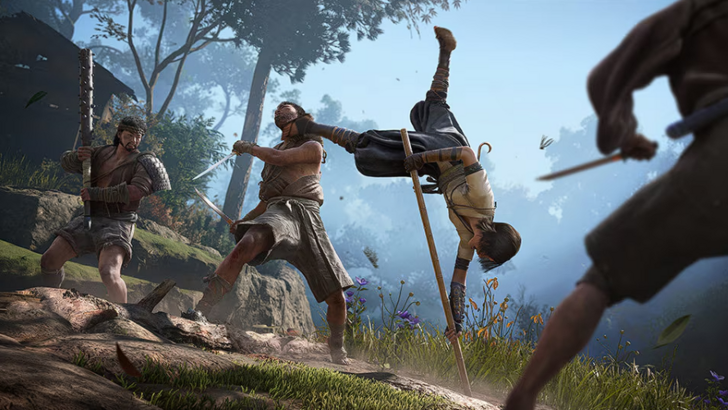 An image showing Assassin’s Creed Shadows’ new weapon, the Bo staff