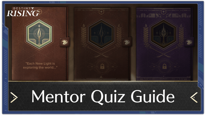 Destiny Rising - Mentor Quiz Guide Top Banner