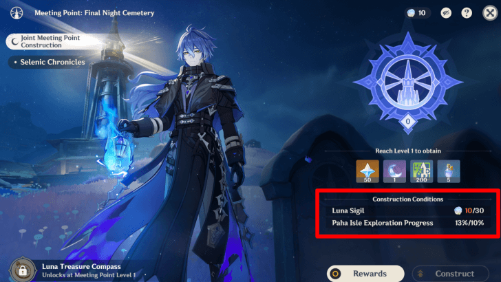 Genshin Impact - Meeting Point Construction Conditions