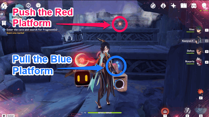 How to Enter the Cave and Search for Fragment 2