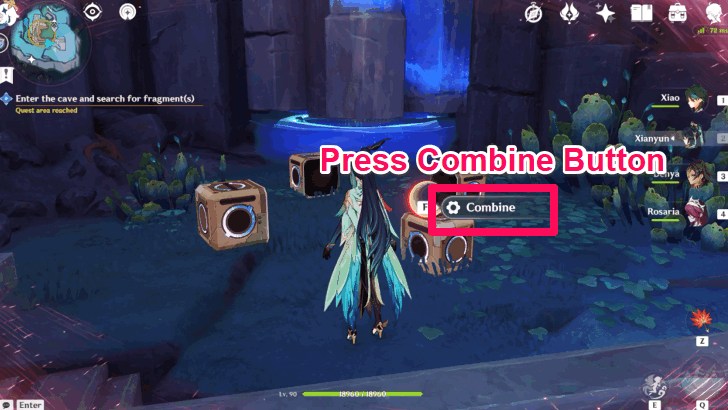 How to Enter the Cave and Search for Fragment 4