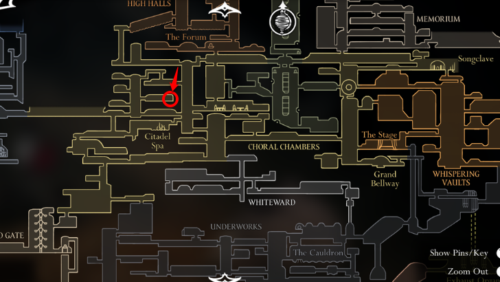 Choral Chambers Flea Map