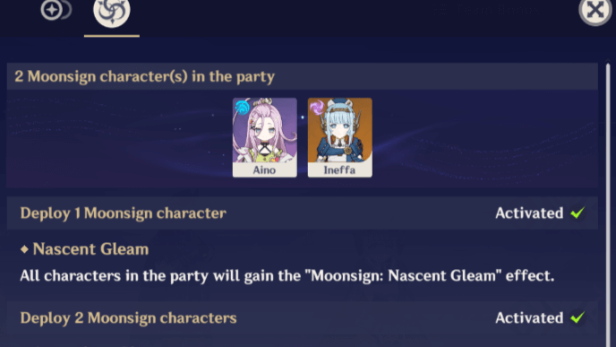 Genshin - Moonsign with Two Characters