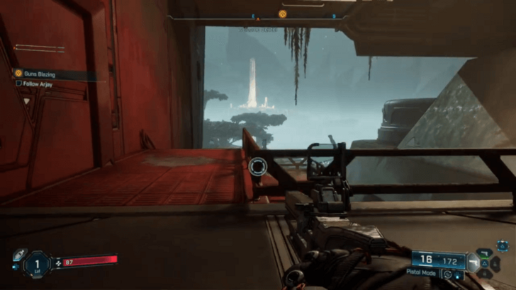 Borderlands 4 - Follow Arjay Past Stairs