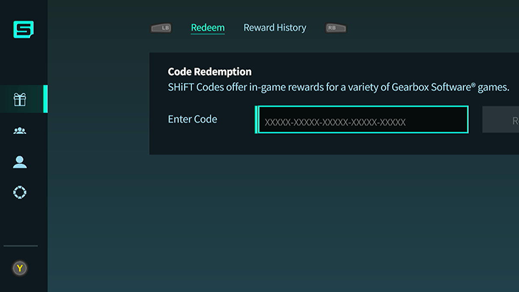 SHiFT Code Redemption