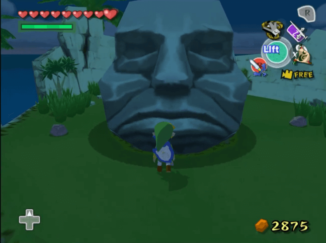Lift the Stone Head in Stone Watcher Island