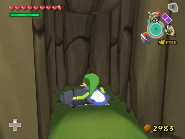 Enter the Hole Behind the Opened Gate