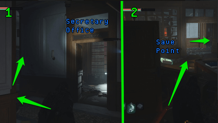 Hell is Us - Go through the Conference Room to get to the lounge