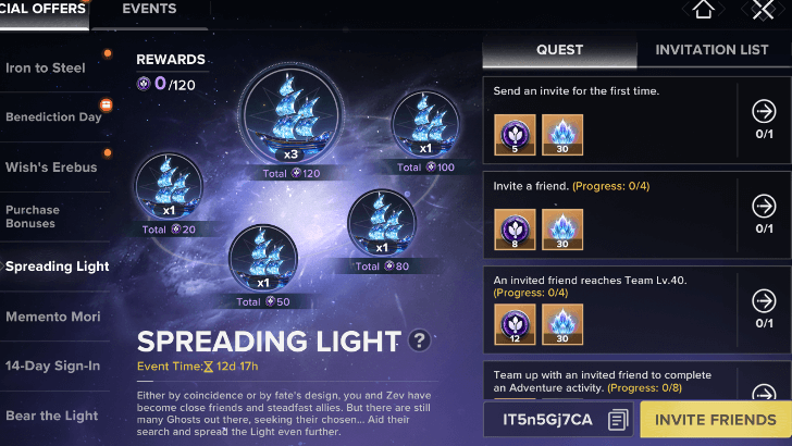 Spreading Light Event