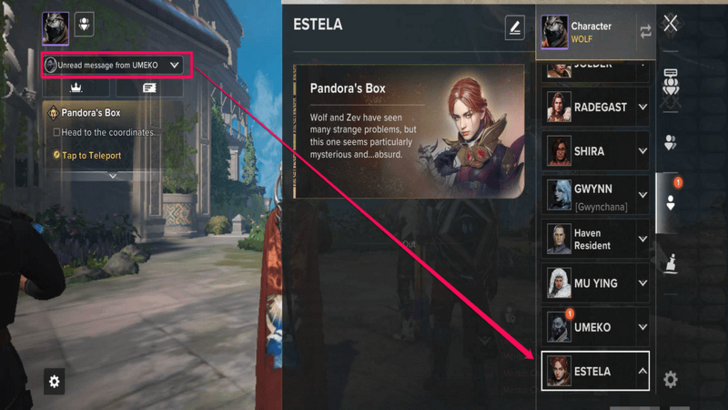 Estela Character Quest