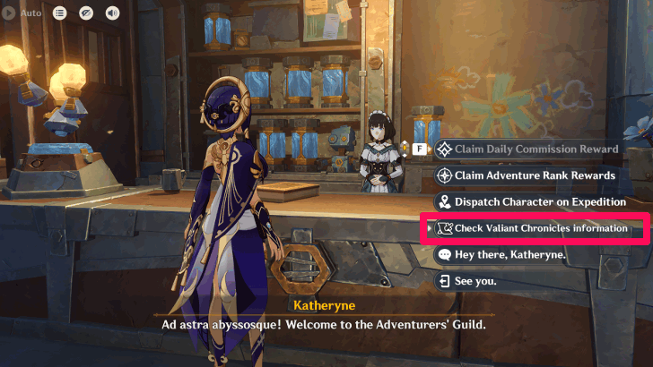 Talk to Katheryne in Nod-Krai