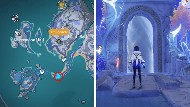 Genshin Impact Hiisi Island Luxurious Chest Moon Mirror Puzzle 2 Location