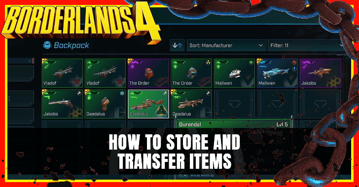 How to Store and Transfer Items in Borderlands 4