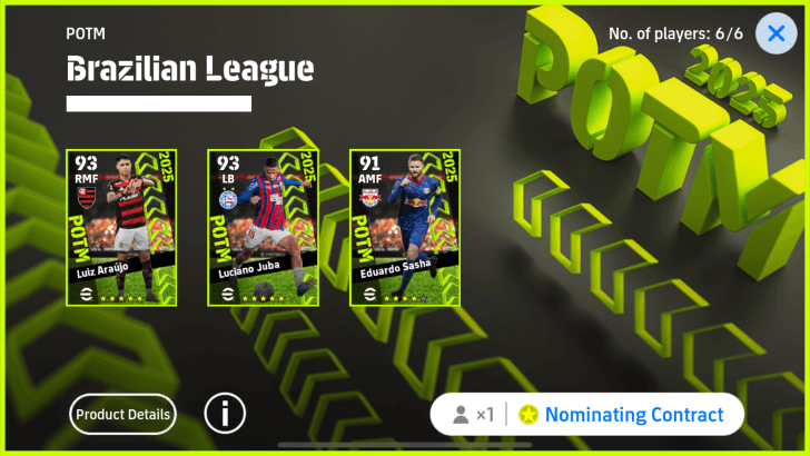 POTM Brazilian League 14 Aug