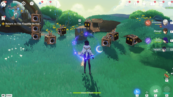 Genshin Impact - Lempo Isle Mole and Robot Challenge - Luxurious Chest