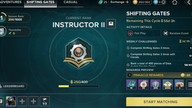 Obtain from Shifting Gates