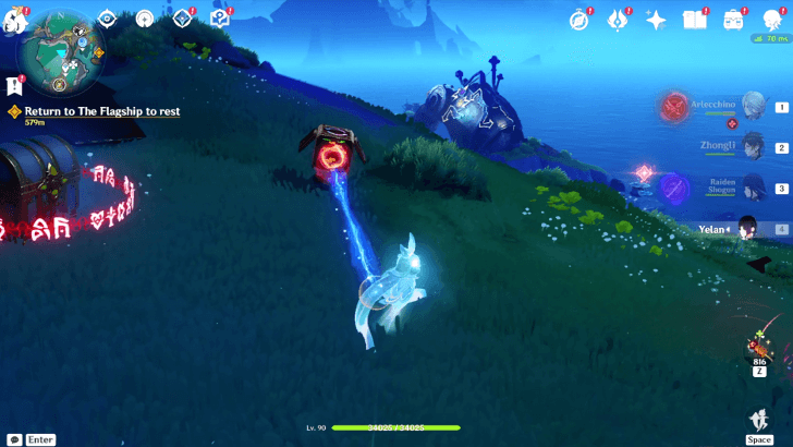 Genshin Impact - Lempo Isle Mole and Robot Challenge - Activate the first Amazing Bot