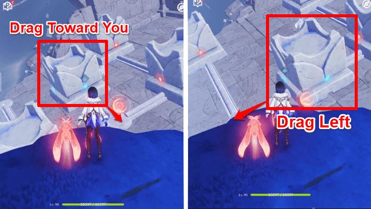 Genshin Impact Hiisi Island Waterfall Moon Mirror 3 Step 4